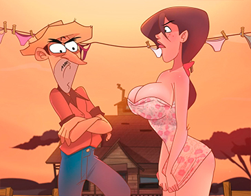 Pendurando calcinha no varal - 03