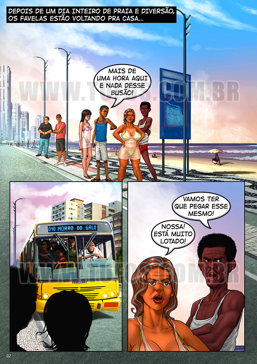 Os Favelas - Ônibus lotado - 02